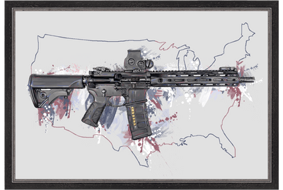 Defending Freedom - United States - AR-15 State Painting