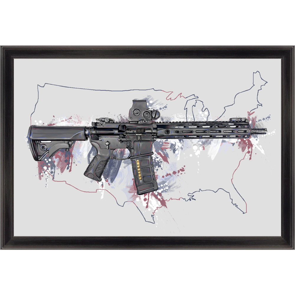 Defending Freedom - United States - AR-15 State Painting