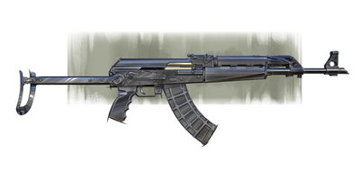 The Paratrooper / AK-47 Underfolder Painting