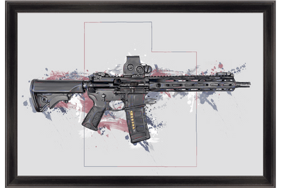 Defending Freedom - Utah - AR-15 State Painting
