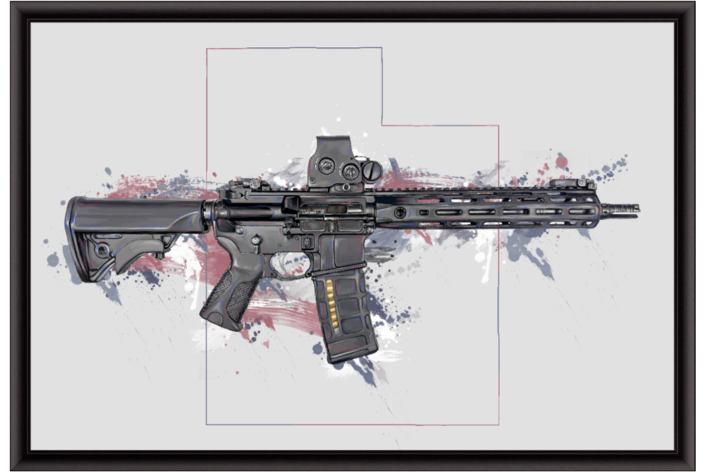 Defending Freedom - Utah - AR-15 State Painting