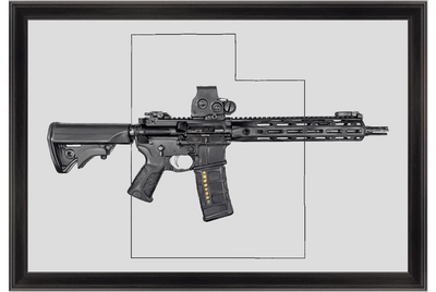 Defending Freedom - Utah - AR-15 State Painting (Minimal)