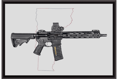 Defending Freedom - Vermont - AR-15 State Painting (Minimal)