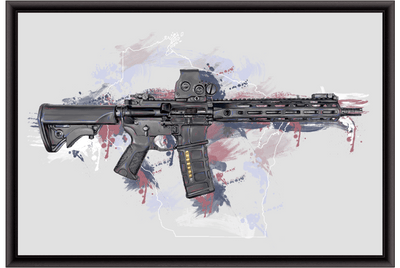 Defending Freedom - Wisconsin - AR-15 State Painting