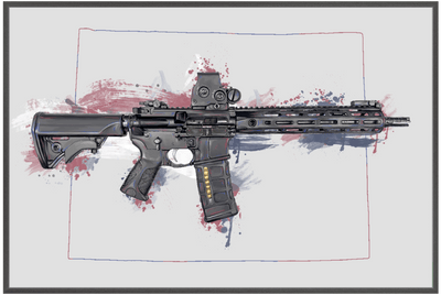 Defending Freedom - Wyoming - AR-15 State Painting